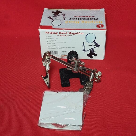 SE Helping Hand Magnifier Magnifying Glass 4X Magnification MZ201 - Picture 3 of 11